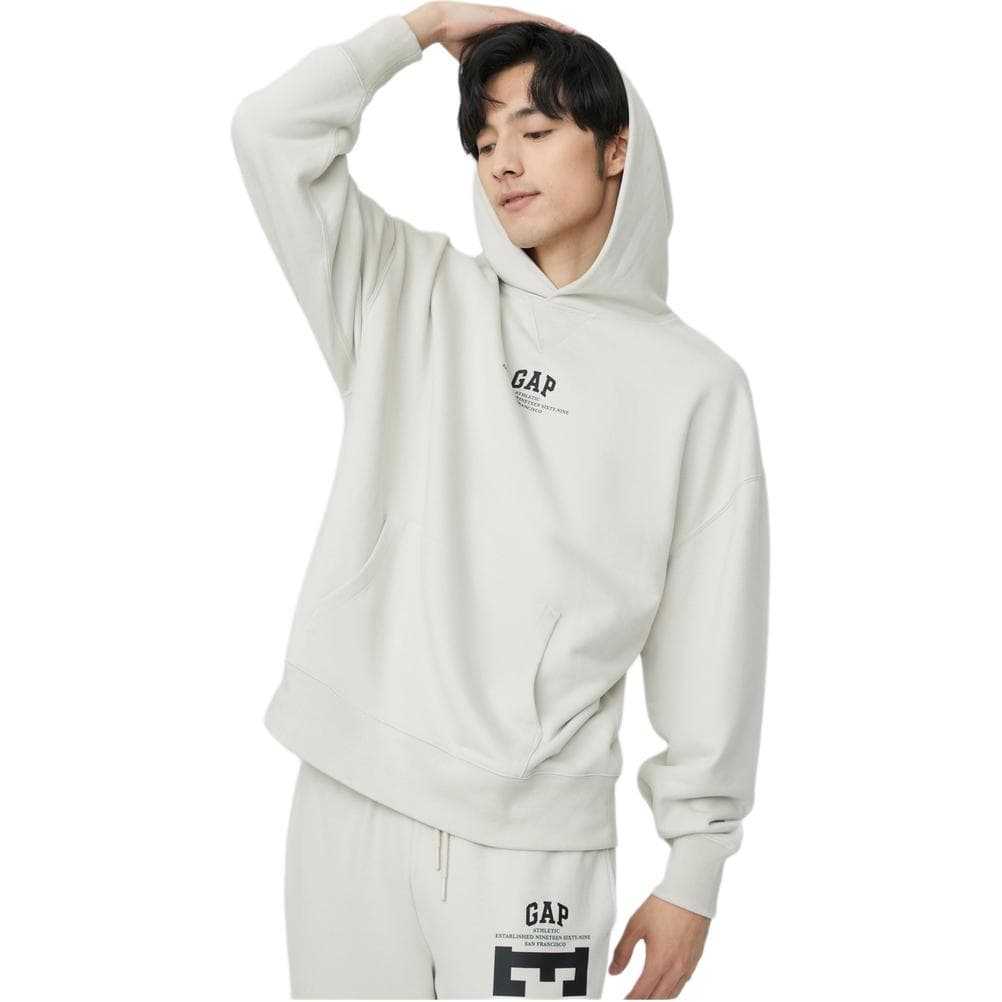 Толстовка GAP унисекс серо-белая