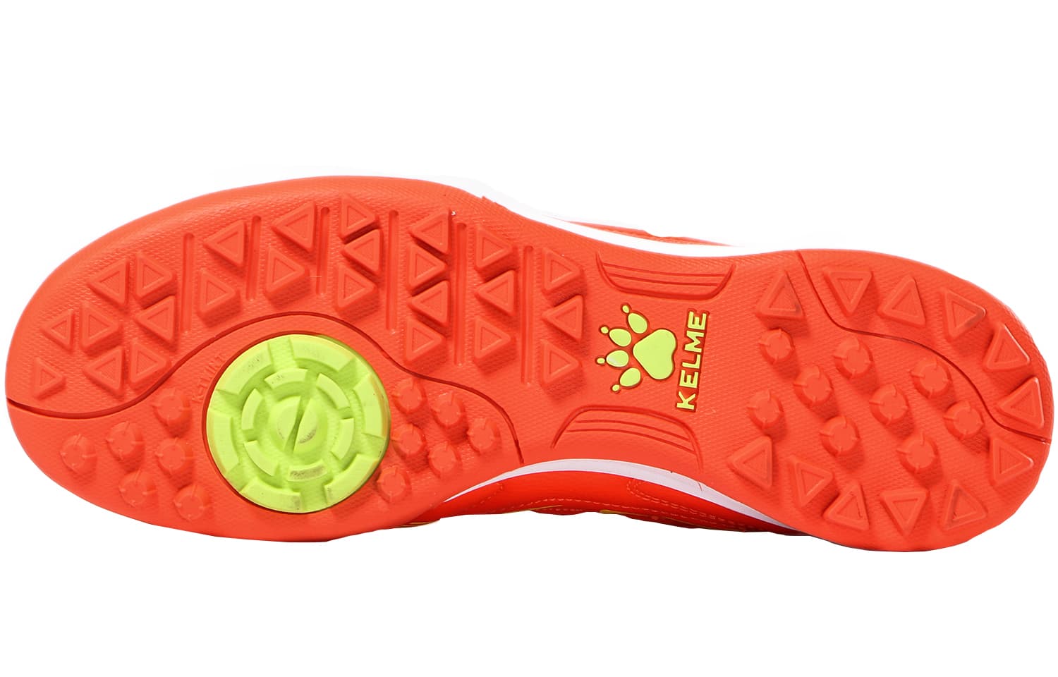 KELME TF резиновые сломанные шпильки, амортизирующие, противоскользящие, устойчивые к истиранию, дышащие футбольные бутсы унисекс, оранжевый