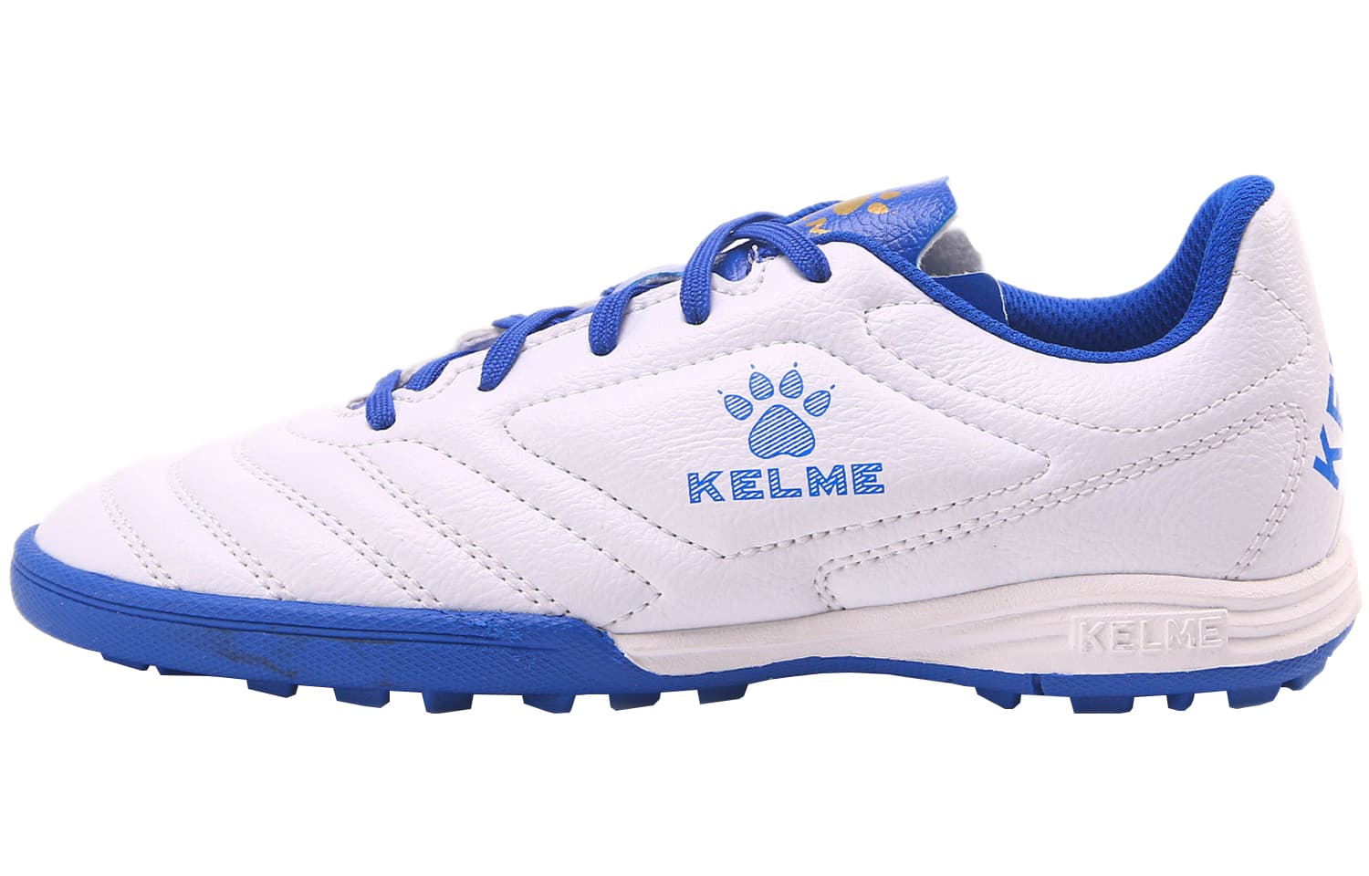 KELME Youth Training Collection Soccer Shoes Unisex Low top White Royal Blue