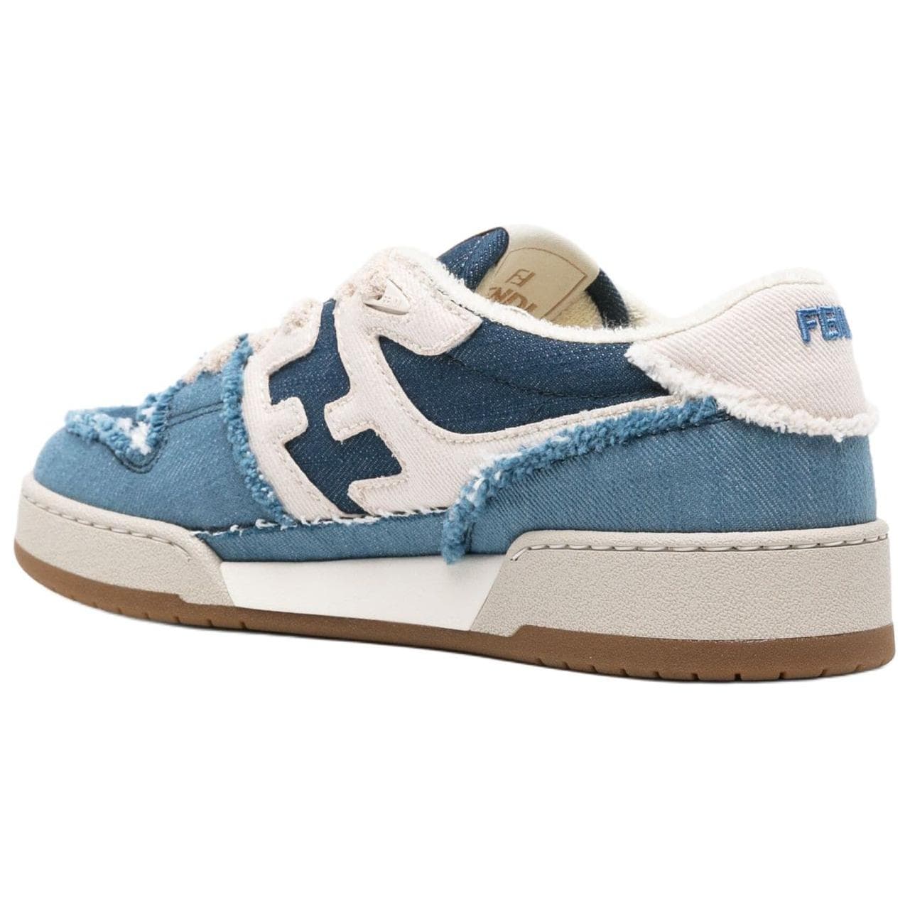 Низкий топ FENDI Match, цвет «Синий деним»