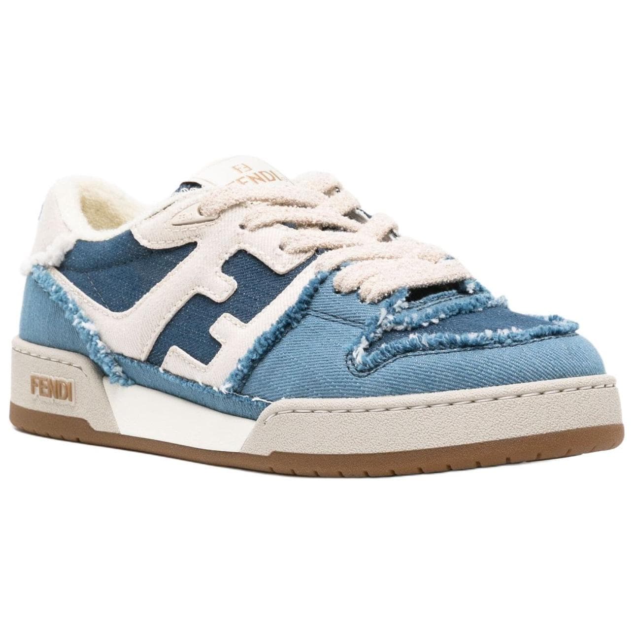 Низкий топ FENDI Match, цвет «Синий деним»