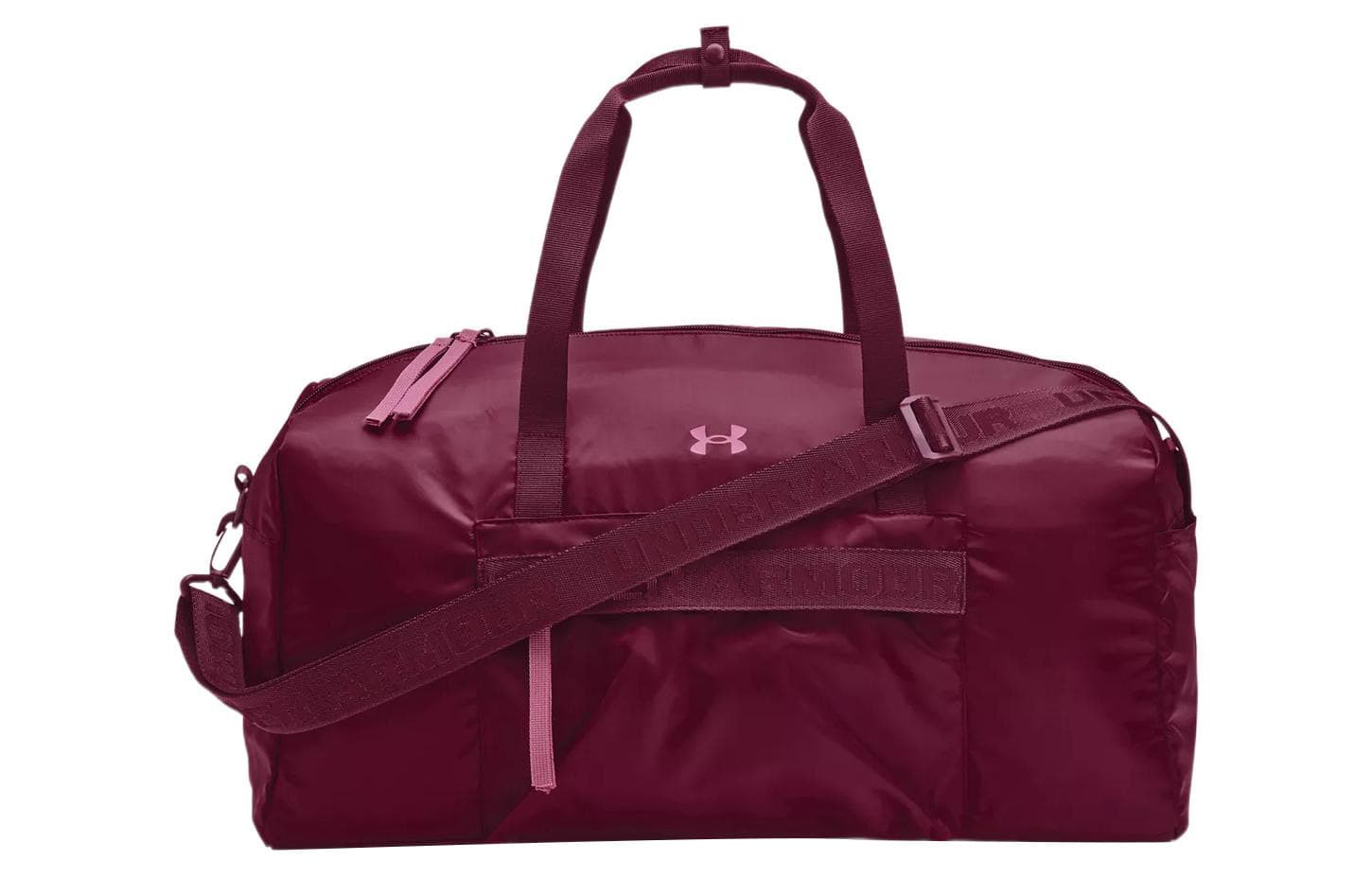 Under Armour Polyester Shoulder Bag Crossbody Bag Handbags Gym Bags Large Size Women's Deep Cherry Red