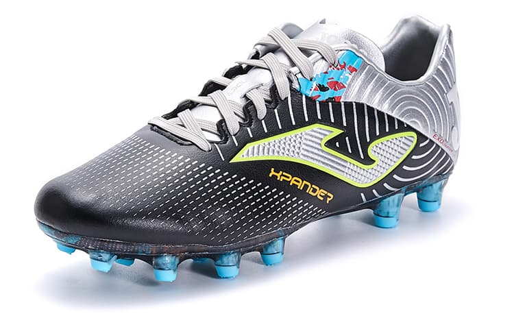 Joma FG резиновые длинные шипы противоскользящие износостойкие футбольные бутсы с искусственным грунтом мужские черные серебристые