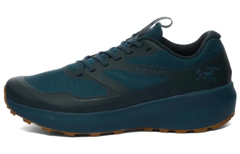 Arcteryx Norvan LD 3 Cushioned Slip-Resistant Water-Resistant Low-Top Running Shoes Men's Dark Blue Green