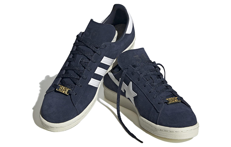 Кроссовки Adidas X Bape Campus 80 Collegiate Navy