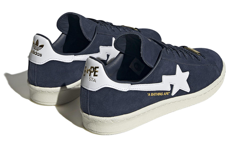 Кроссовки Adidas X Bape Campus 80 Collegiate Navy