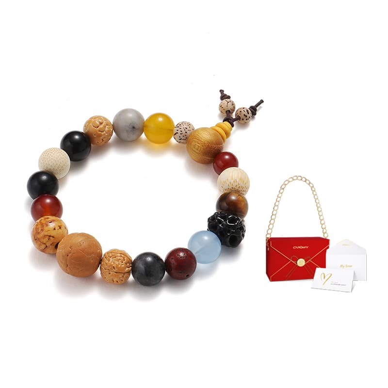 CAROMAY Star Moon Bodhi Seeds Браслеты унисекс