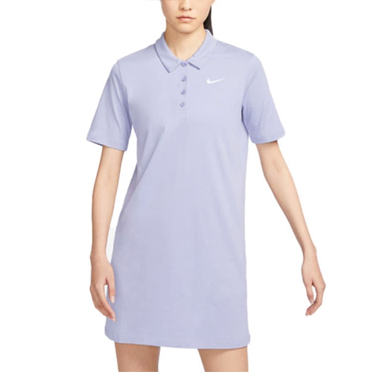 Женское платье с короткими рукавами Nike Sportswear серо-синее