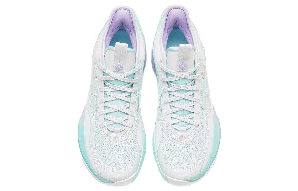 ANTA Three point Rain1.0 Баскетбольные кроссовки мужские низкие белые/зеленые