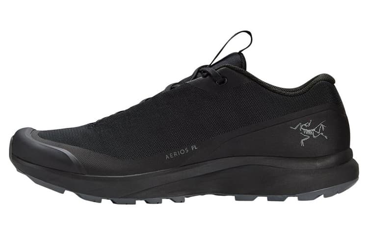 Arcteryx Aerios Fl Slip Resistant, Abrasion Resistant, Lightweight Low Top Outdoor Shoes Unisex Black