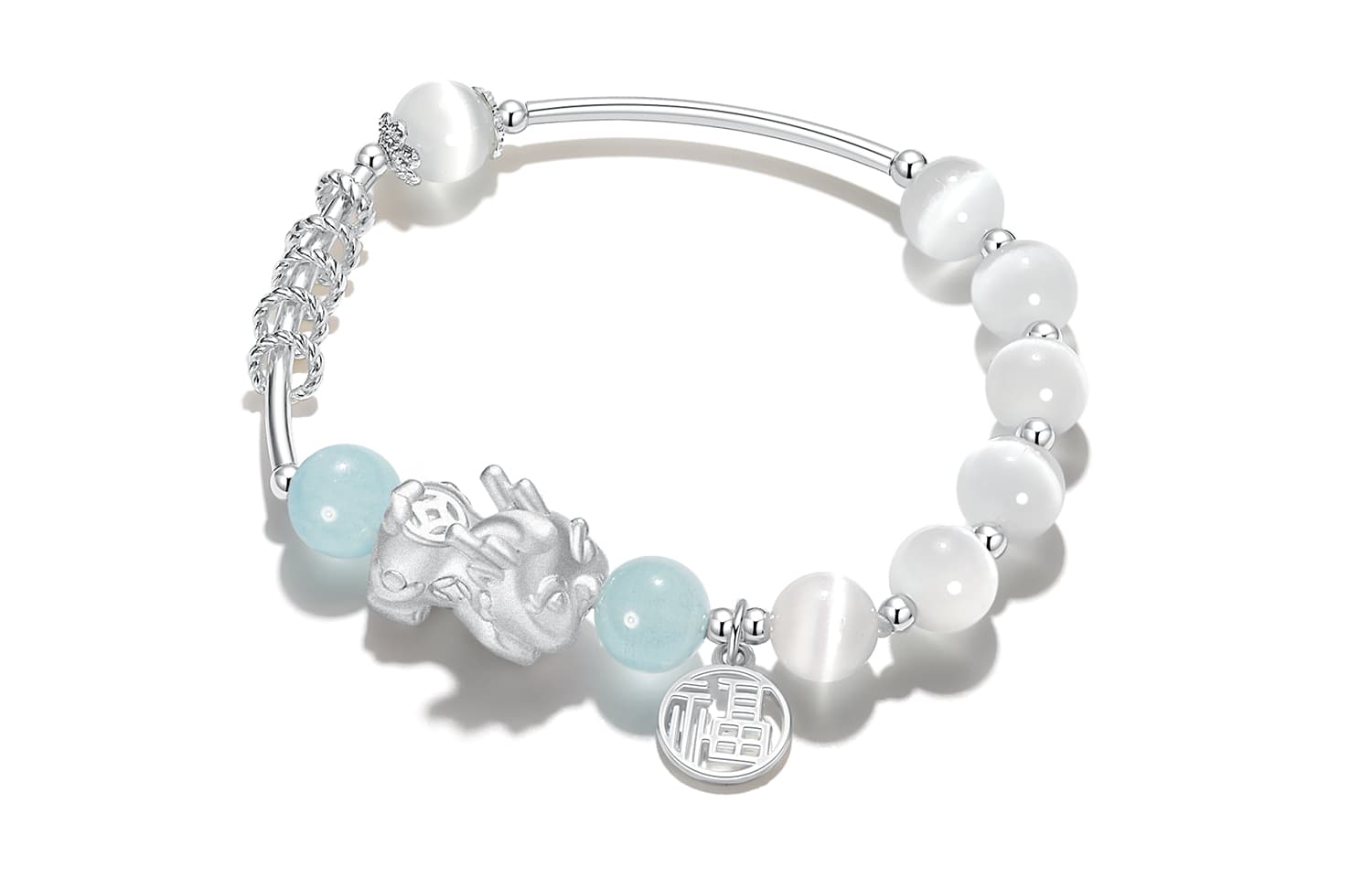 LEONAJ Розовые браслеты с кристаллами унисекс