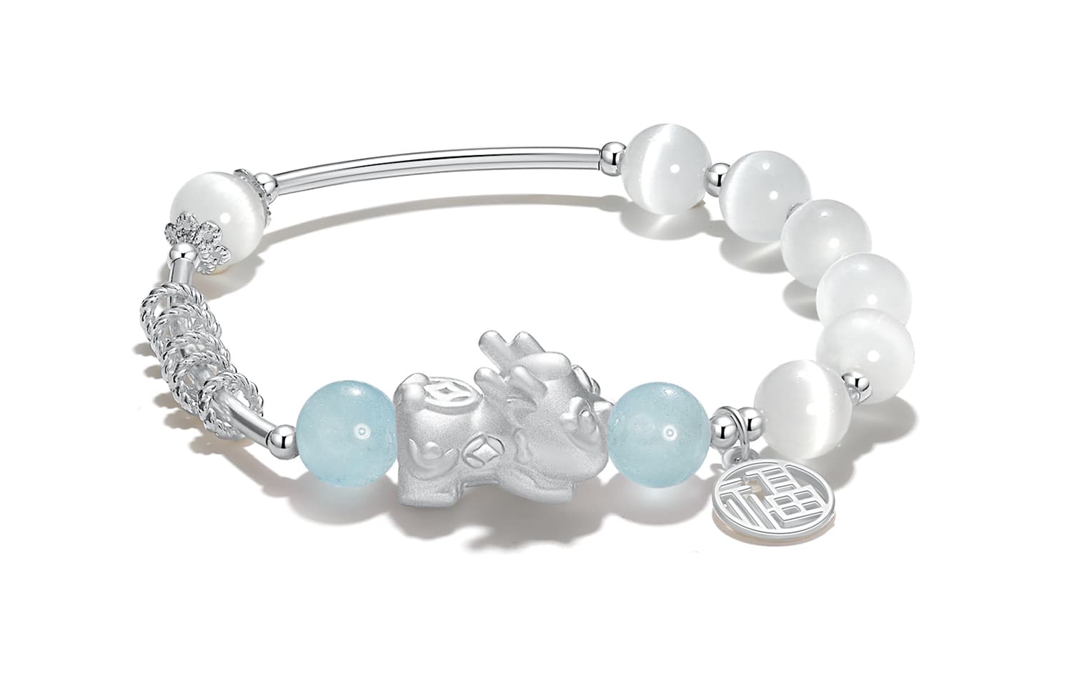 LEONAJ Розовые браслеты с кристаллами унисекс