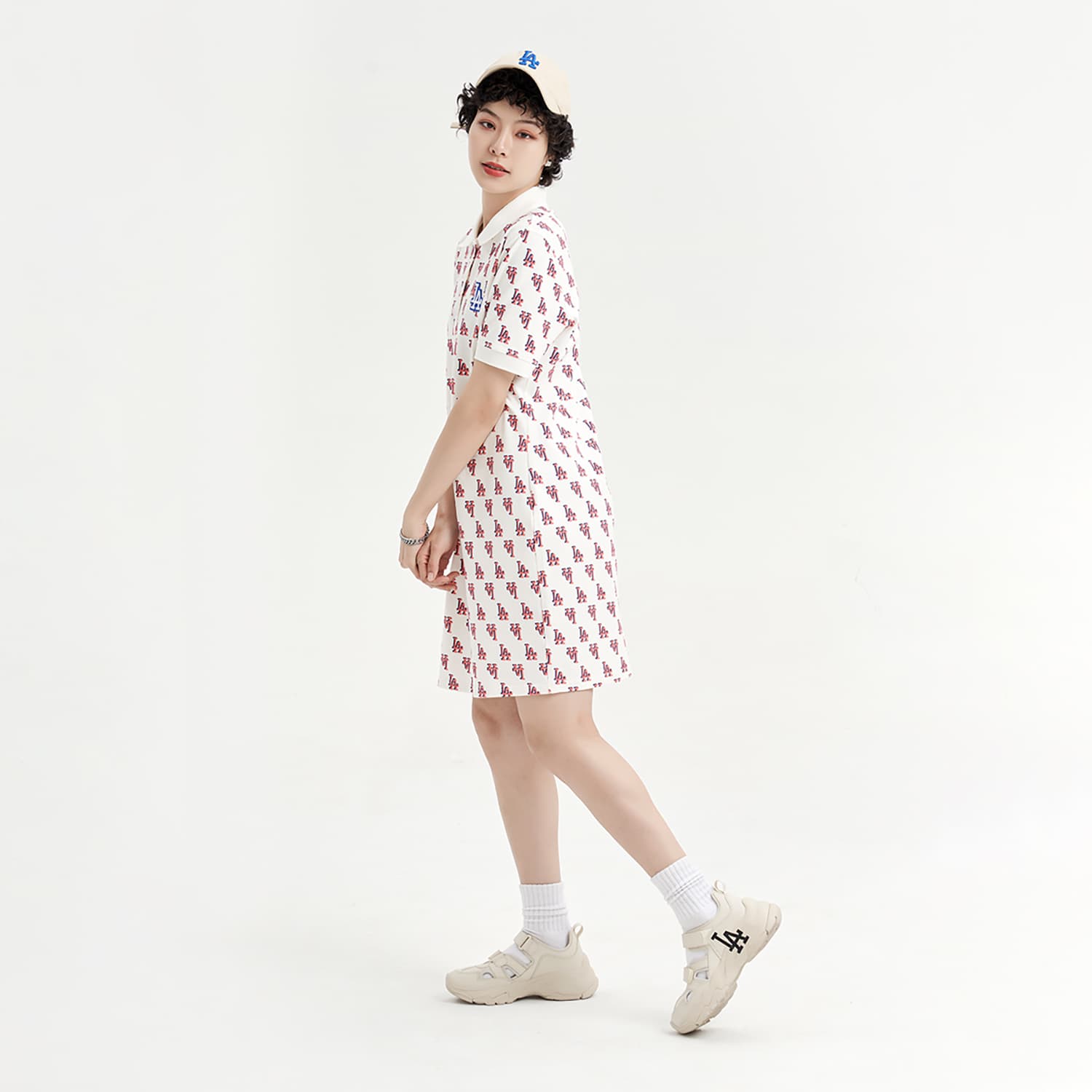 MLB Sandal Chunky Mask Дышащие спортивные сандалии унисекс кремового цвета