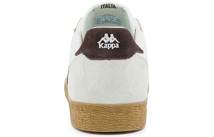 Kappa Противоскользящие износостойкие низкие туфли для скейтборда Унисекс Корейский Белый/Шоколадный Темно-коричневый