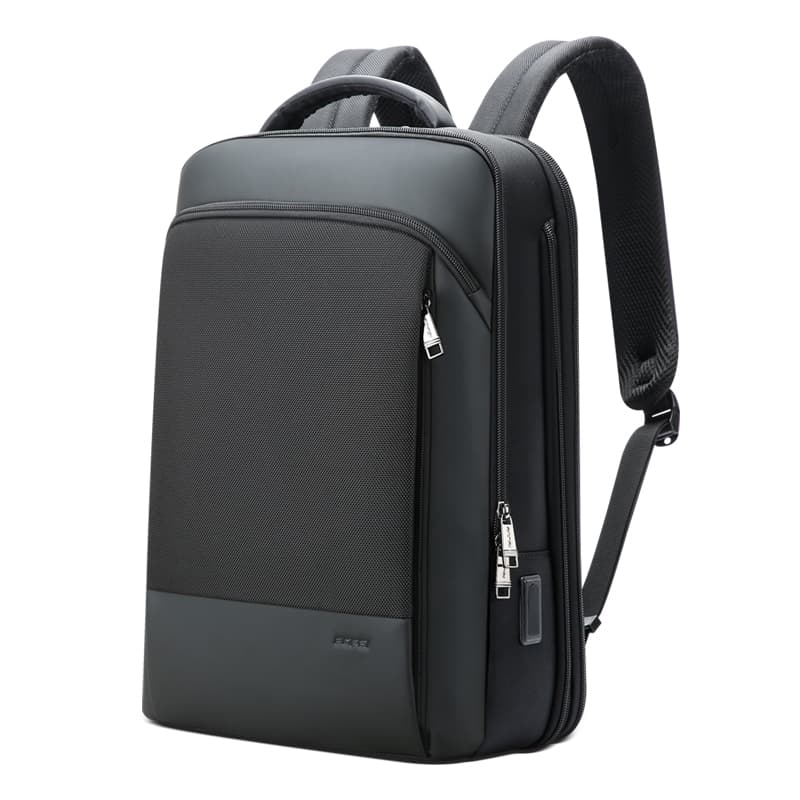 BOPAI Fabric Backpack Men's Black