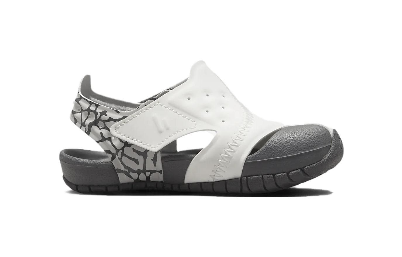 Нескользящие, устойчивые к истиранию, дышащие детские сандалии Jordan Flare TD, белые, черные для младенцев и малышей