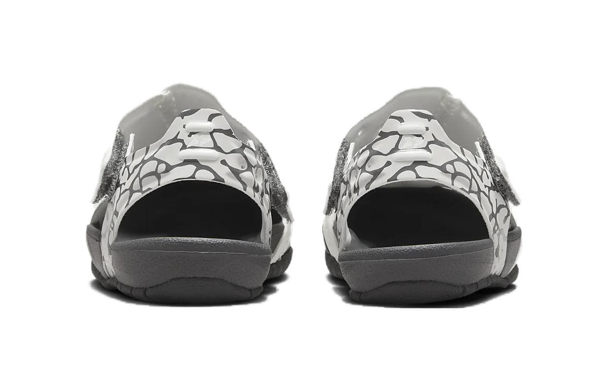 Нескользящие, устойчивые к истиранию, дышащие детские сандалии Jordan Flare TD, белые, черные для младенцев и малышей