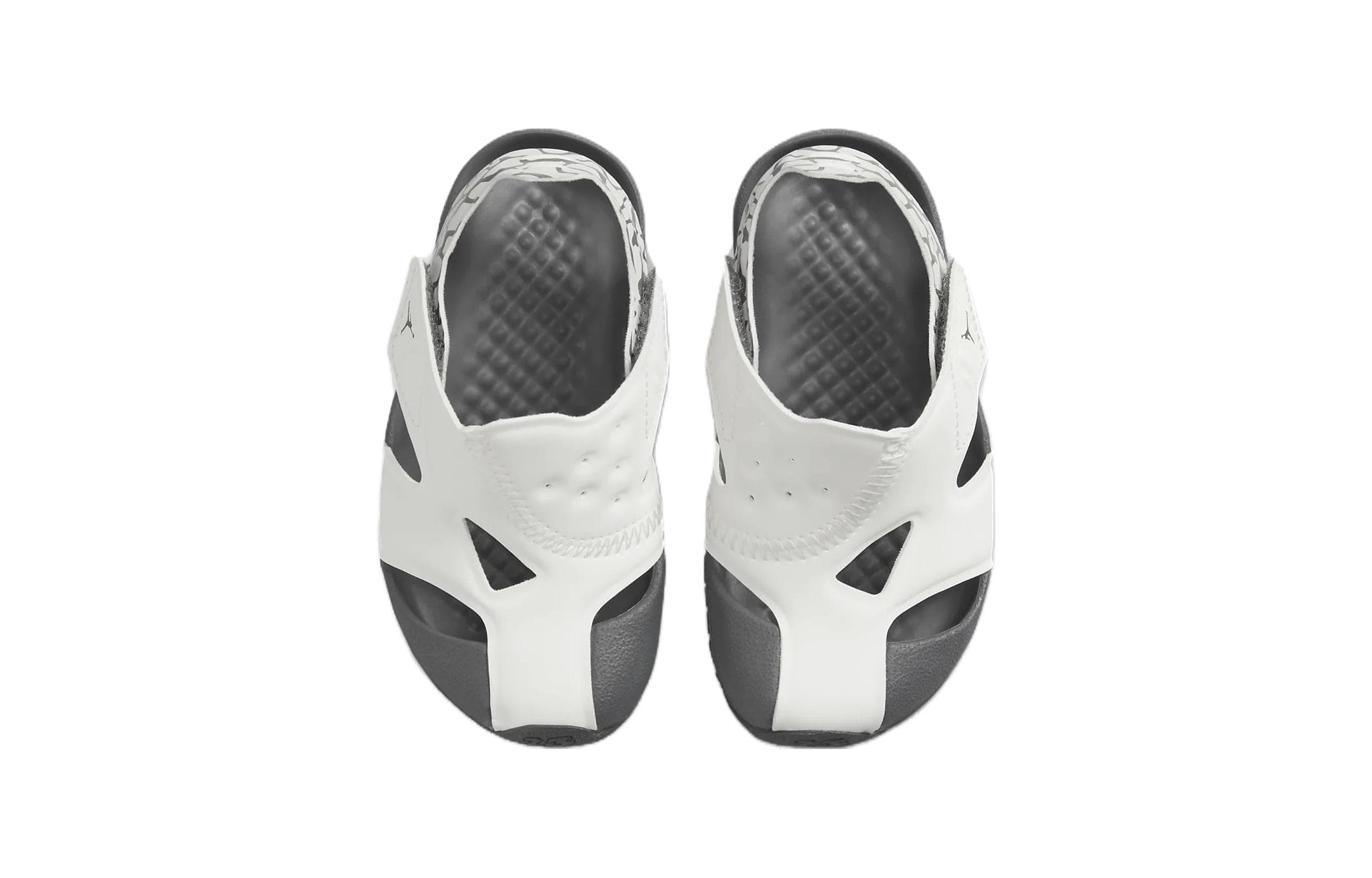 Нескользящие, устойчивые к истиранию, дышащие детские сандалии Jordan Flare TD, белые, черные для младенцев и малышей