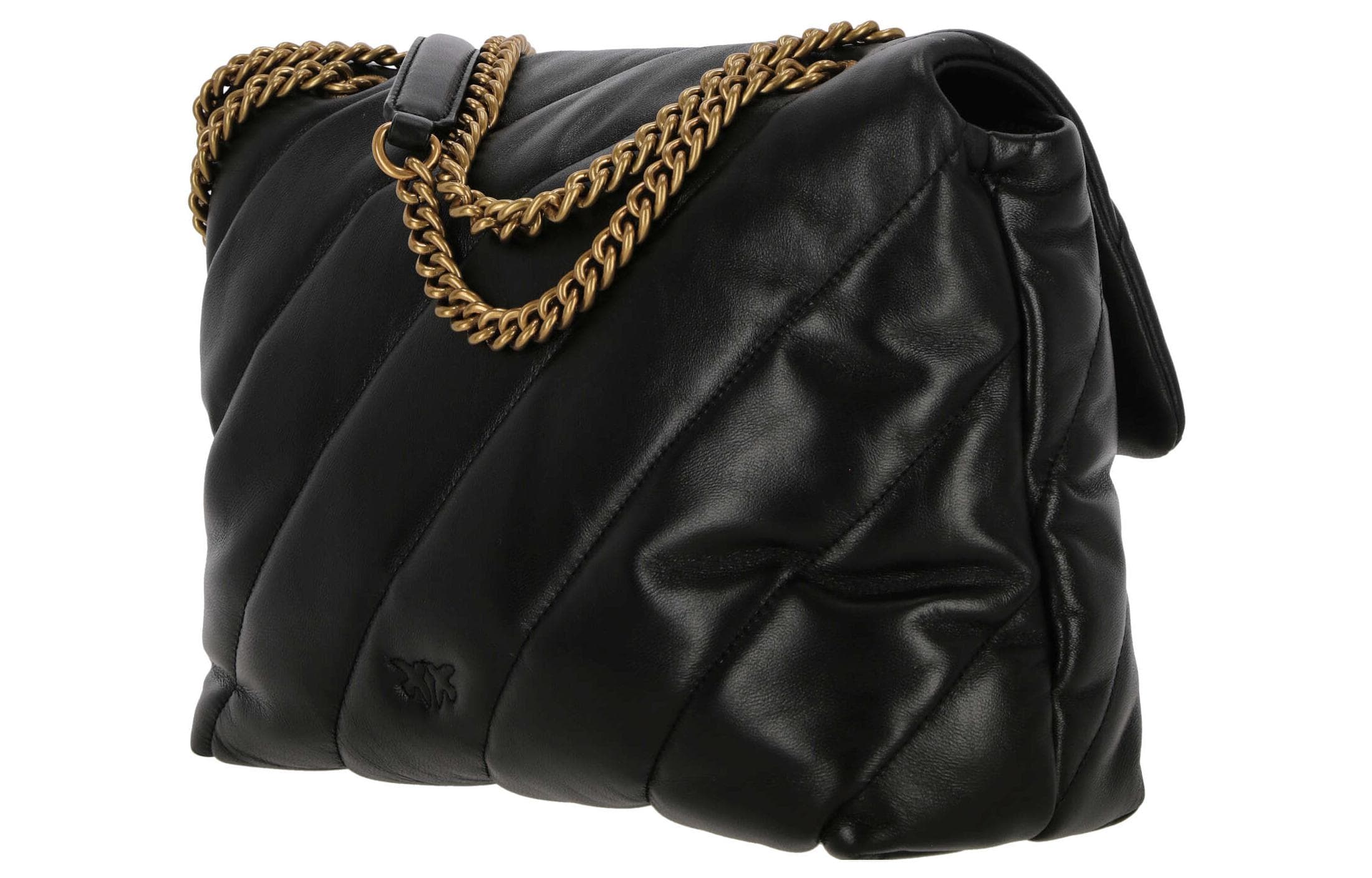 PINKO Квадратная сумка из коровьей кожи Женская черная сумка через плечо