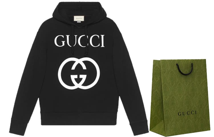 Толстовка оверсайз GUCCI Interlocking G