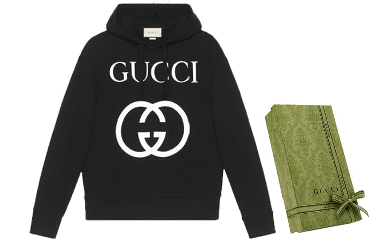 Толстовка оверсайз GUCCI Interlocking G