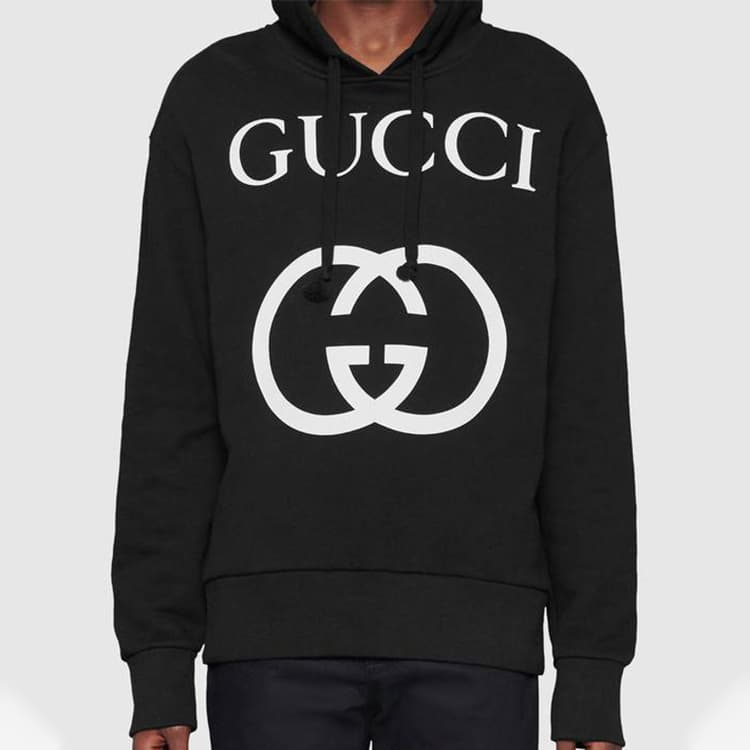 Толстовка оверсайз GUCCI Interlocking G