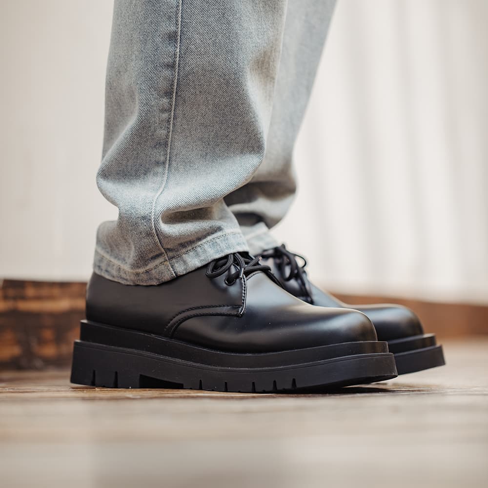 Коллекция рабочей одежды MADEN: повседневная кожаная обувь унисекс, черная осень