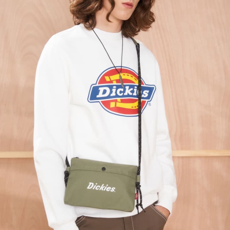 Сумка через плечо Dickies из полиэстера унисекс, армейско-зеленого цвета