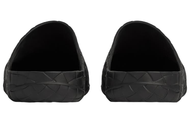 Мужские тапочки с закрытым носком Bottega Veneta Beebee, черные