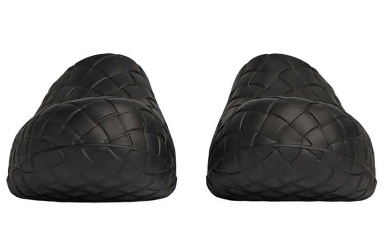 Мужские тапочки с закрытым носком Bottega Veneta Beebee, черные