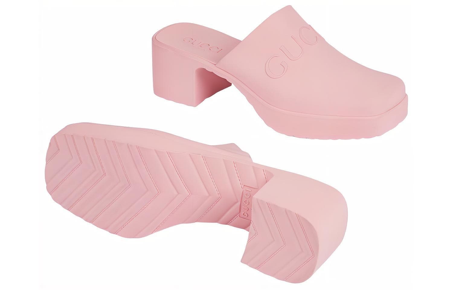 Женские сандалии без шнуровки GUCCI, розовые, женские