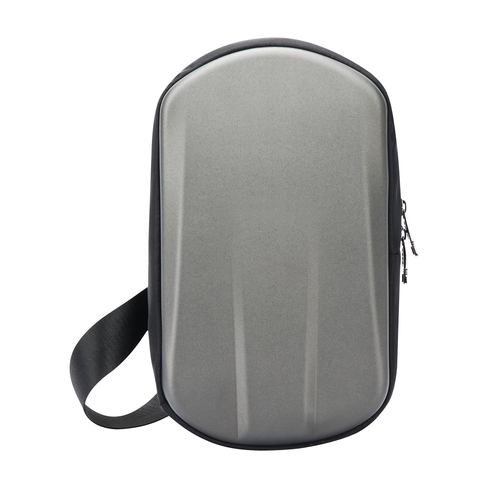 BOPAI Мужская сумка-слинг из синтетической кожи из микрофибры, черная