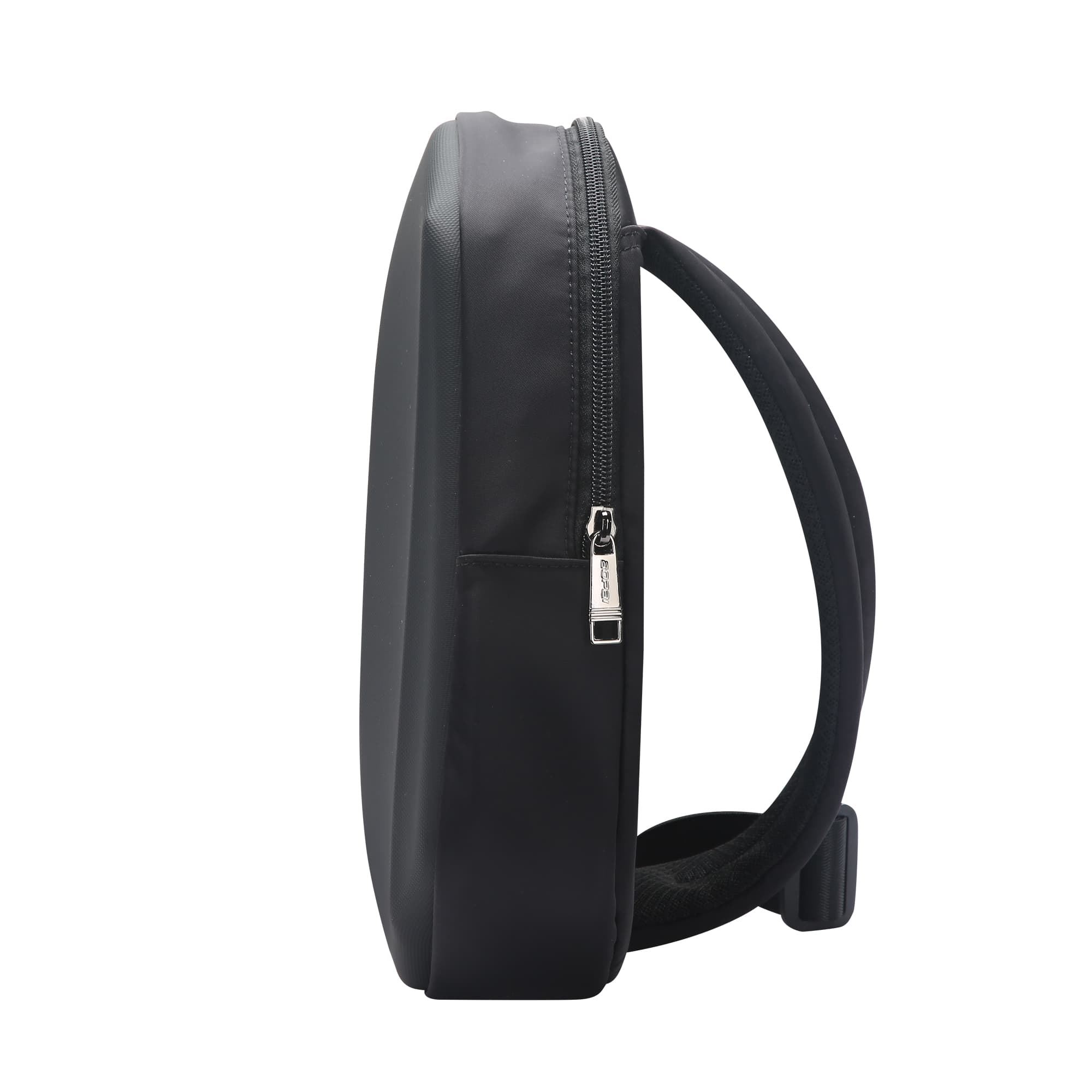 BOPAI Мужская сумка-слинг из синтетической кожи из микрофибры, черная