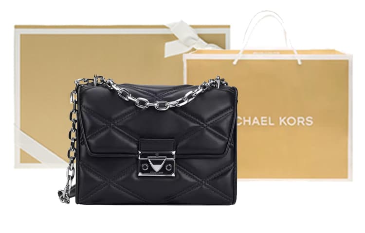 Сумка через плечо MICHAEL KORS из коровьей кожи, обычная женская, черная