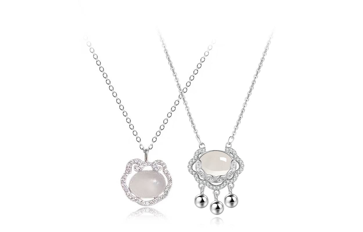 Ожерелье с замком Ruyi из сплава Muyan, женское ожерелье с благоприятными облаками