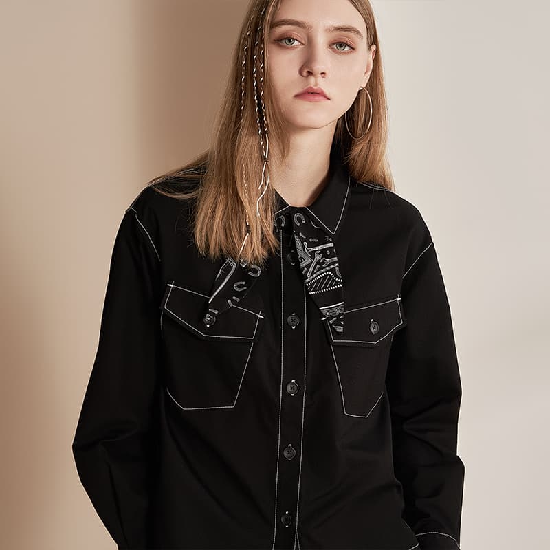 Рубашки Dickies женские черные