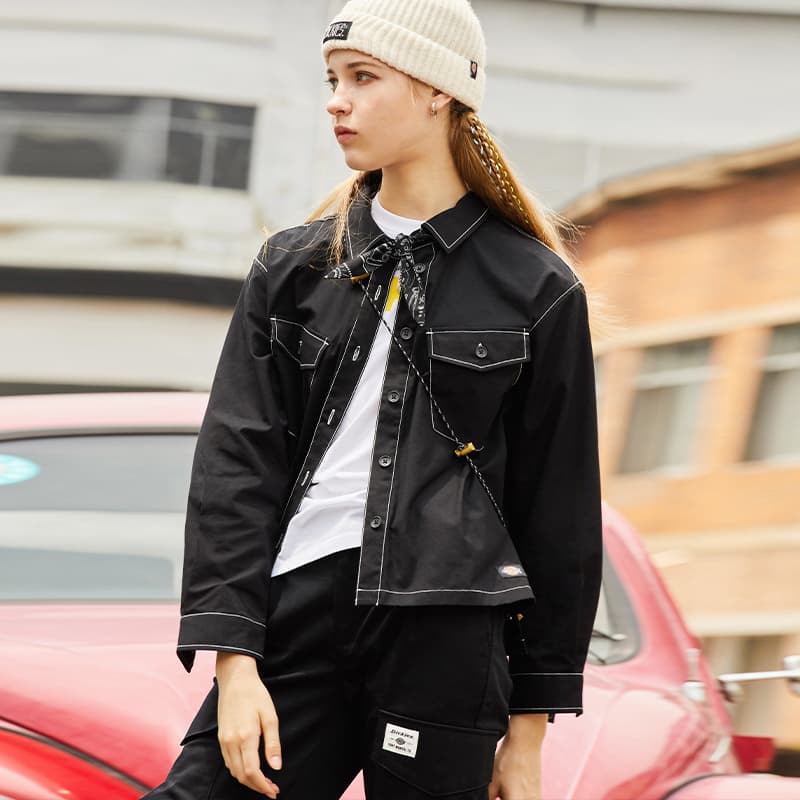 Рубашки Dickies женские черные