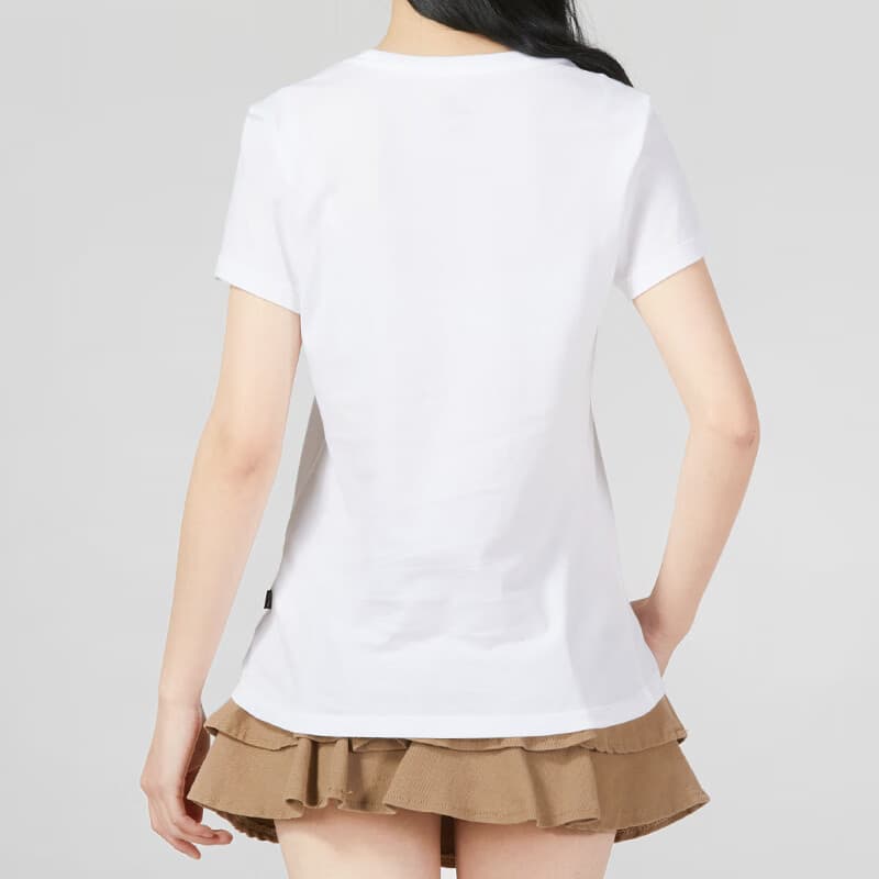 PUMA Женская футболка с заниженными плечами, белая