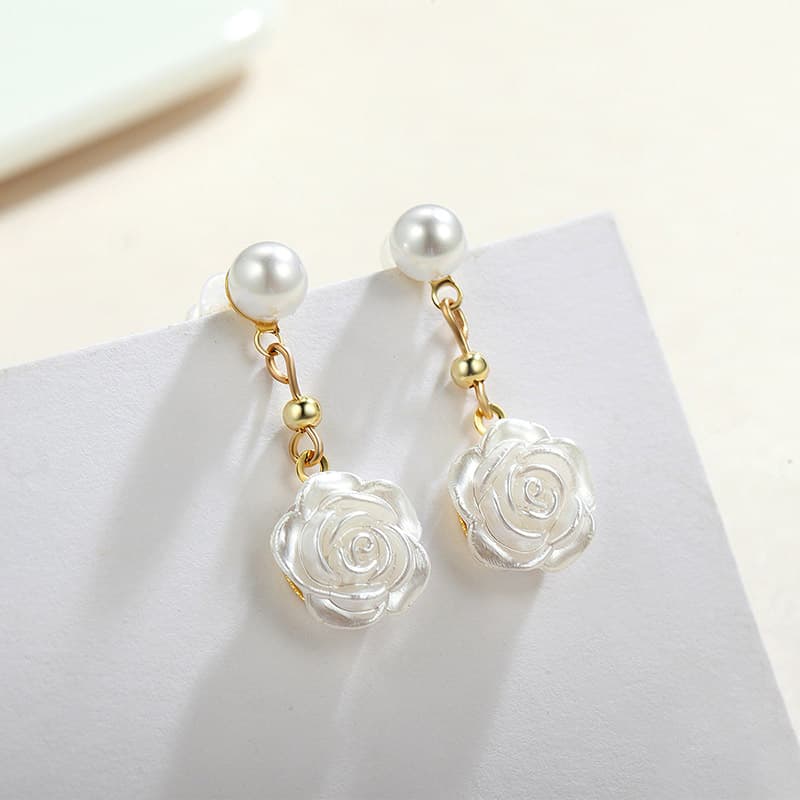 ХИМЕРА Минималистичный стиль Художественный стиль Мягкие феи круглые серьги-подвески с бусинами женские