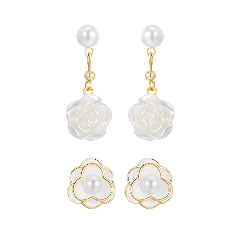 CHIMERA Minimalist Style Artistic Style Soft Fairy Round Bead Pendant Earrings Women's