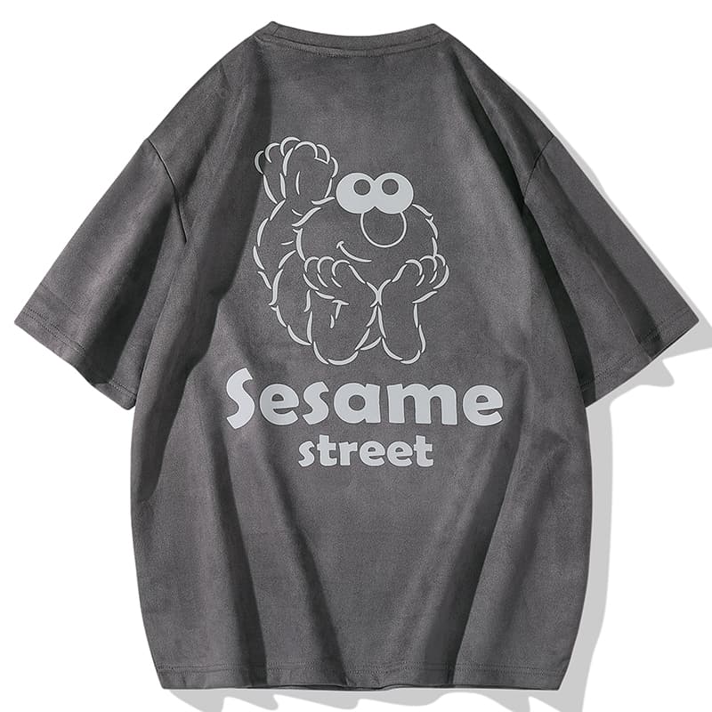 Футболка с заниженными плечами «УЛИЦА СЕЗАМ» унисекс