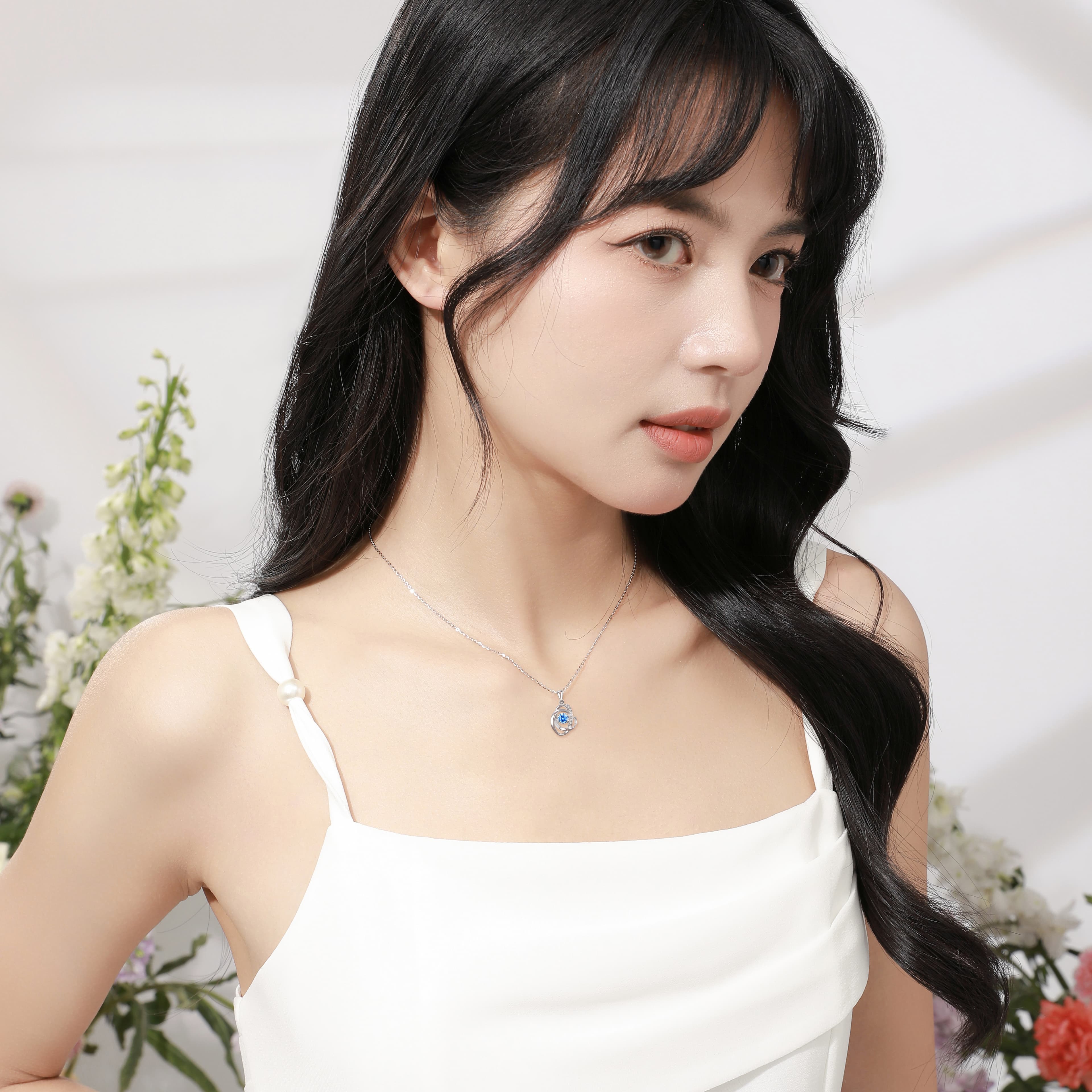 Ожерелья из сплава VANA женские серебристо-белые