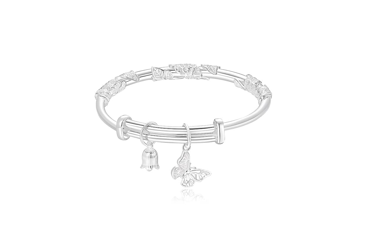 Женский браслет-бабочка Muyan из сплава с цветочным принтом Splendor