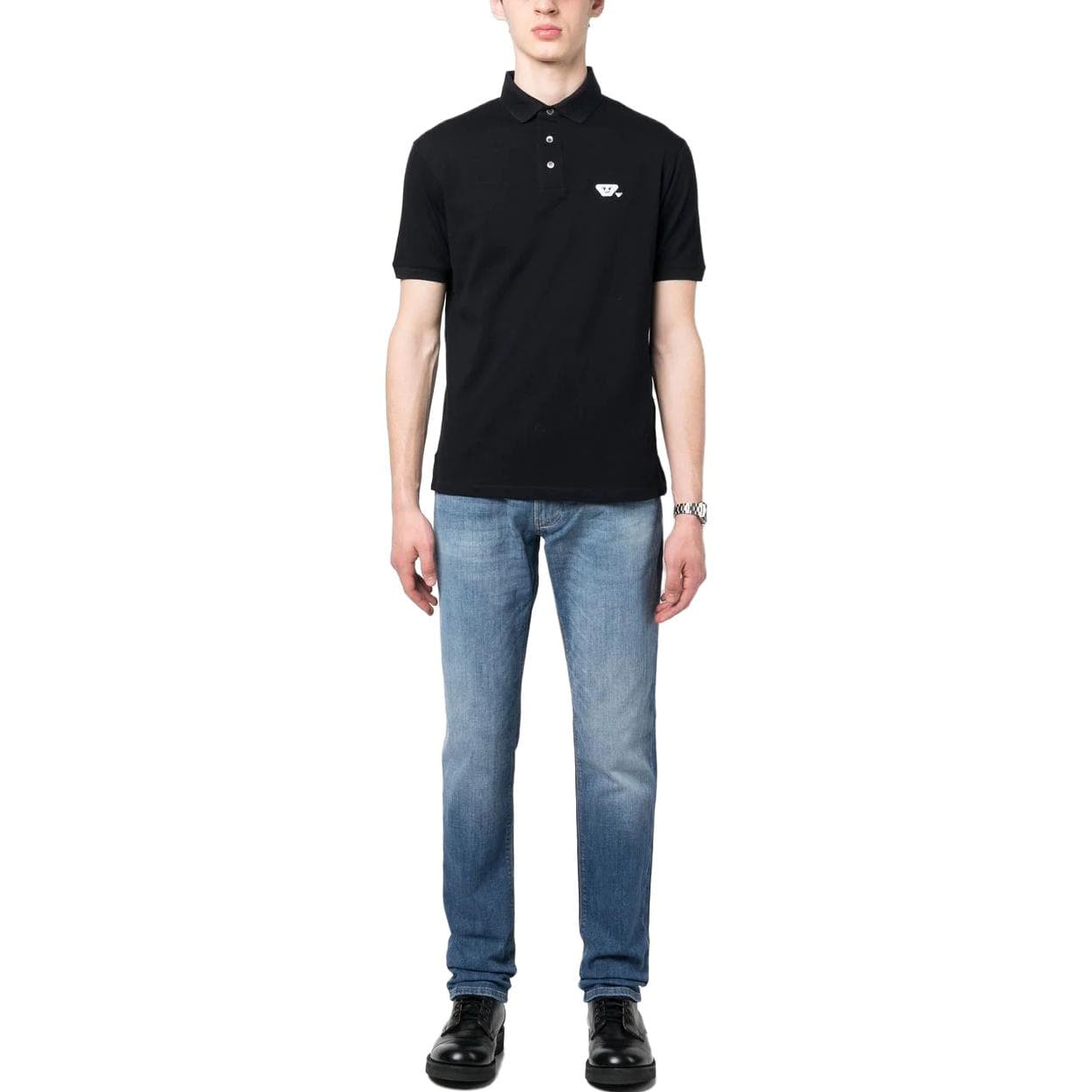 EMPORIO ARMANI Рубашка Поло Мужская Морской Синий