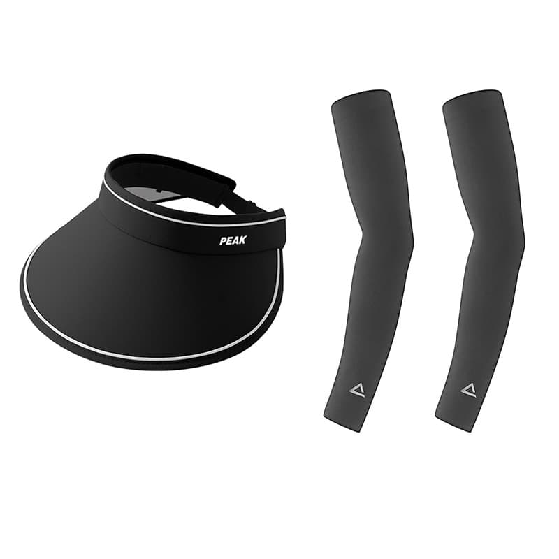 PEAK Полиэстер Солнцезащитная шляпа с охлаждающими рукавами, комплект унисекс