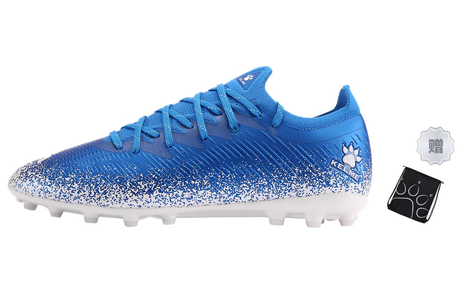 KELME Lightning Speed 1.0 Soccer Shoes Unisex Low top Colorful Blue White