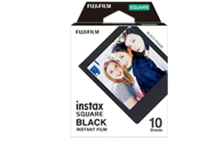 FUJIFILM INSTAX Instant Cameras Square Collection Square Black Frame Photo Paper