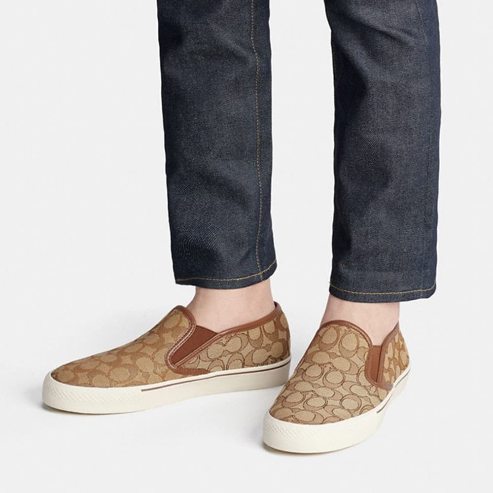 COACH Низкие повседневные туфли Мужские умбровые