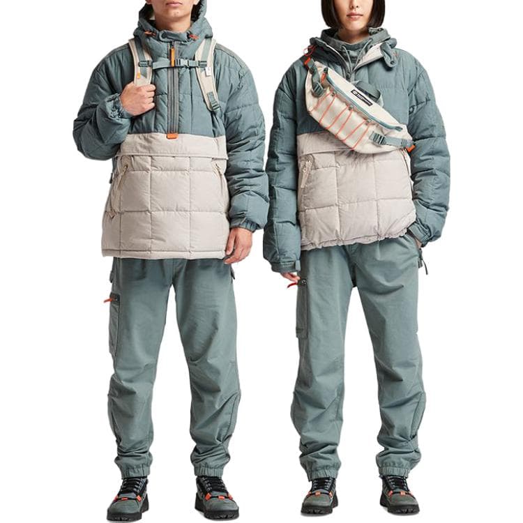 Пуховики Timberland унисекс Impatiens зеленый/песочный