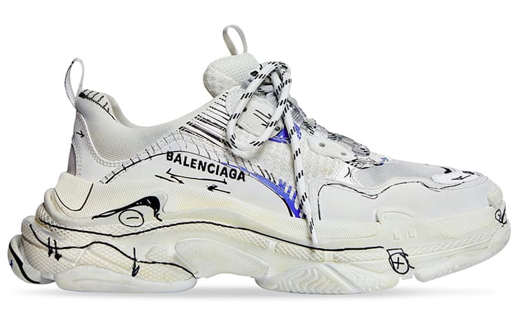 Balenciaga Triple S 'Белые' женские